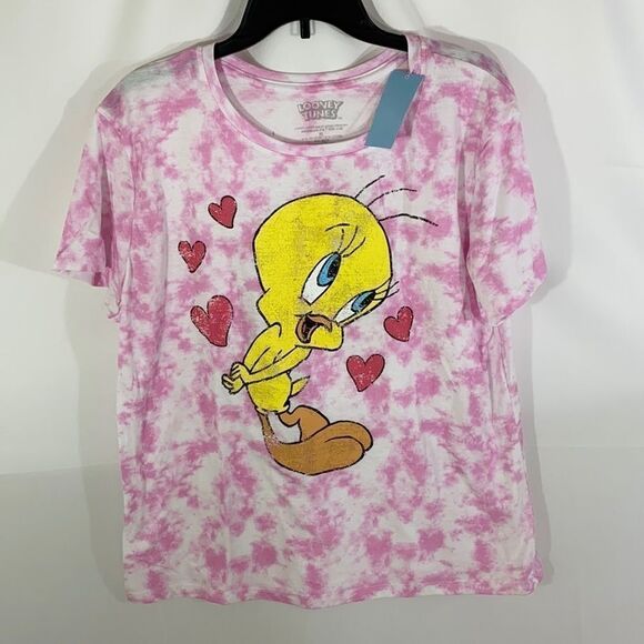 Looney Tunes Tweety Bird Tie Dye T-Shirt - Picture 3 of 6